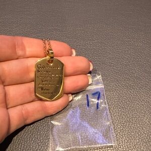 Gold plated Inspirational Pendant Necklace